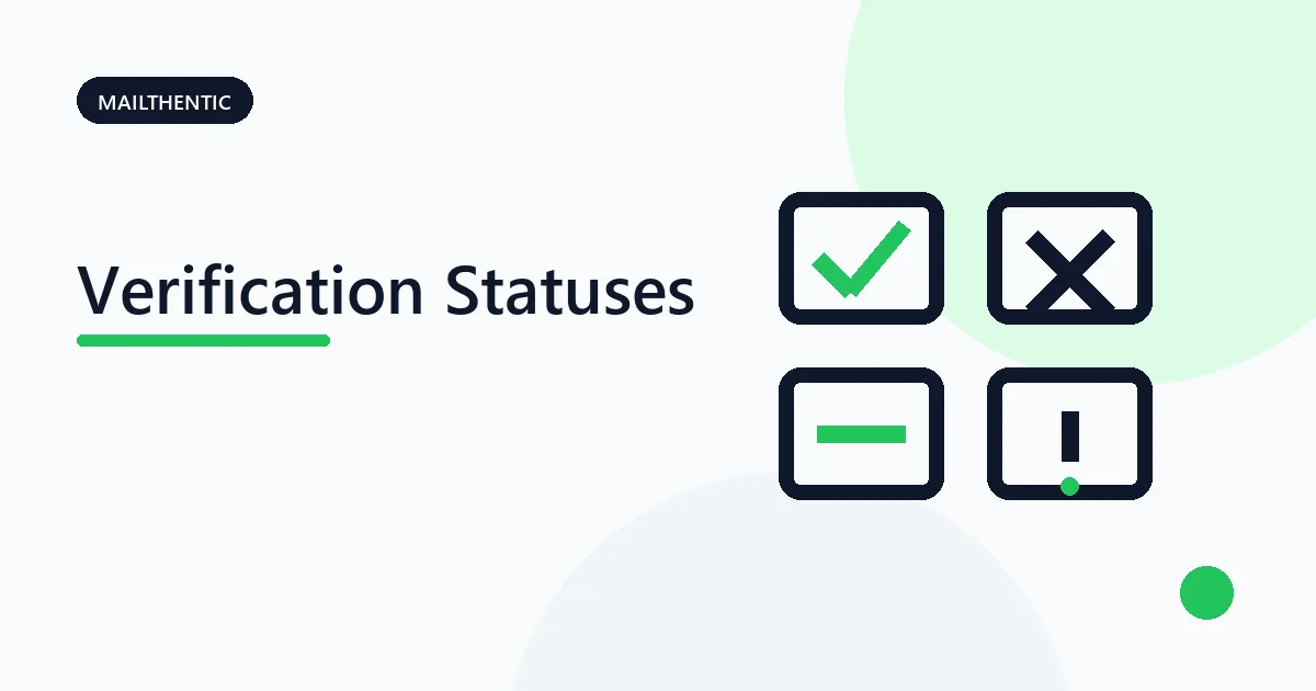 Four result cards illustrating valid, invalid, risky, and unknown email verification statuses