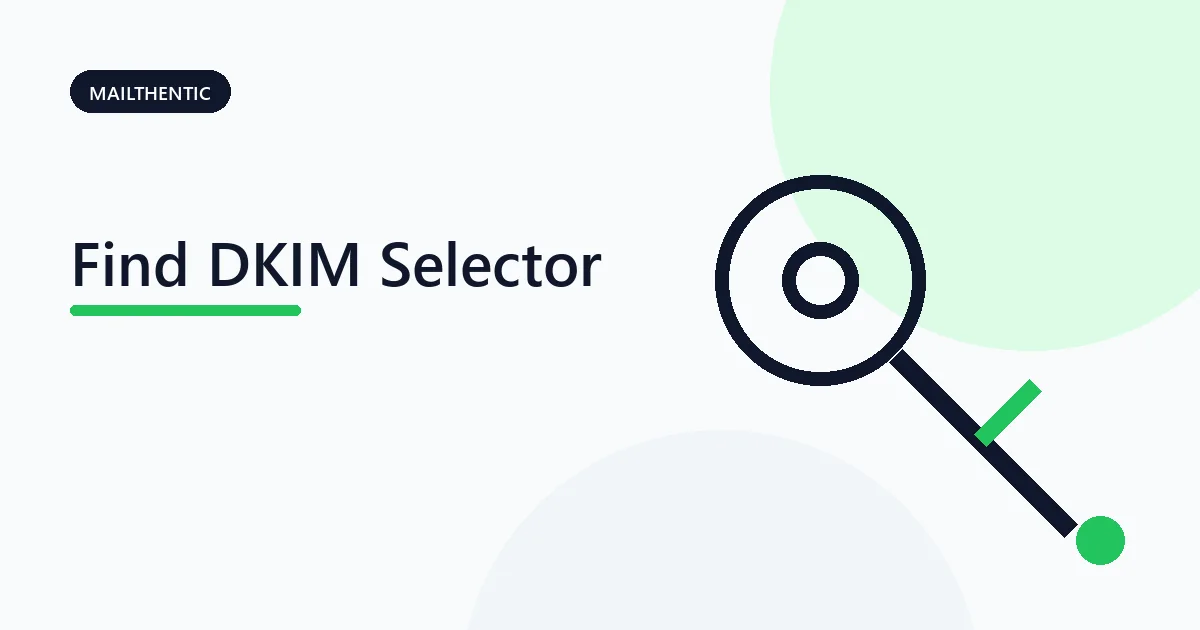 Email header revealing a DKIM selector and DNS public key